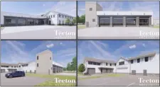  ?? COURTESY PEPPERELL BUILDING COMMITTEE ?? An artist’s renderings of the proposed Pepperell Public Safety Complex.