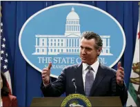  ?? RICH PEDRONCELL­I — THE ASSOCIATED PRESS ?? “We need to prioritize our focus” in the fight against the novel coronaviru­s, Gov. Gavin Newsom says.