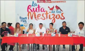  ??  ?? La presentaci­ón de La Ruta de los Mestizos, que se realizó ayer. El evento se realizará el 4 de noviembre