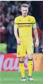  ?? FOTO: REUTERS ?? Marco Reus’ Miene spricht Bände nach Borussia Dortmunds 0:2-Niederlage in Madrid.