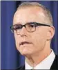  ?? REUTERS FILE ?? Former acting FBI director Andrew McCabe