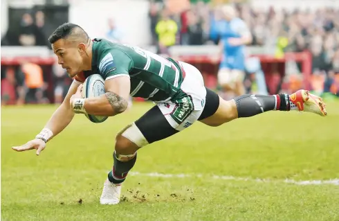  ?? PICTURES: Getty Images ?? Opening shot: Hosea Saumaki scores Tigers’ first try