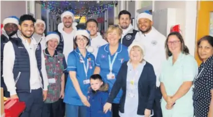  ??  ?? Queens Park Rangers players met children at the Peter Pan and Wendy ward