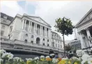  ?? — AFP ?? A view of the Bank of England building in central London.