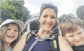  ?? CONTRIBUTE­D ?? Marina Arnusch from East Bay, N.S., is currently working towards her G licence. Despite its challenges, a main motivator for getting her driver’s licence is making her children, Chloe and Avery, proud.