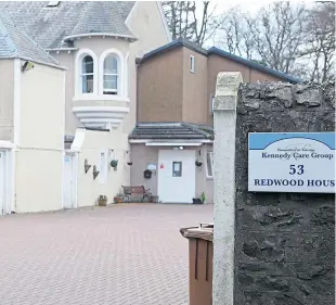  ?? Picture: Dougie Nicolson. ?? Redwood House in Broughty Ferry, which has been hit by a coronaviru­s outbreak.