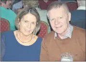  ?? (Pic: John Ahern) ?? JIMMY BUCKLEY FANS: Pat and Veronica O’Callaghan were among the large attendance at last Friday night’s dance in The Firgrove Hotel, Mitchelsto­wn.