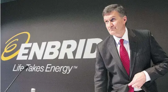  ?? CHRIS YOUNG/THE CANADIAN PRESS ?? Enbridge CEO Al Monaco says pipeline companies have to improve on communicat­ing with residents when developing and executing energy projects.