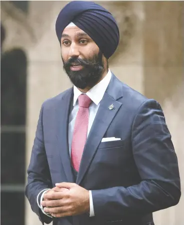  ?? ADRIAN Wyld / The CANADIAN PRESS FILES ?? The Law Society of Ontario has postponed a disciplina­ry hearing against former Liberal MP Raj Grewal until after his trial for allegedly defrauding over $1 million.