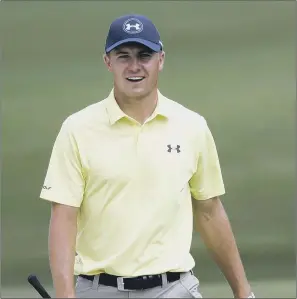  ??  ?? Open champion Jordan Spieth at Quail Hollow yesterday ahead of the PGA.