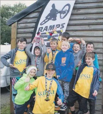  ?? Photograph­s: Kim Ferguson. ?? The young Wheelers team enjoyed their day of racing at Laggan Wolftrax.