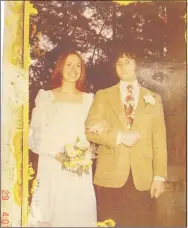  ?? HBO ?? Kathie and Robert Durst on their wedding day.