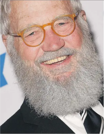  ??  ?? David Letterman even discusses his “retirement beard” in the digital series Boiling the Frog with Sen. Al Franken.