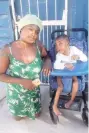  ??  ?? SEKAI Chitsuro and her 5-yearold-daughter Michaele, who has cerebral palsy, struggle to live in their one-room Dunoon shack.