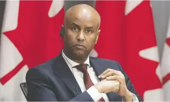  ?? ADRIAN WYLD/THE CANADIAN PRESS FILES ?? Social Developmen­t Minister Ahmed Hussen is encouragin­g cities to remake rules to align with the federal housing strategy and enable affordable housing to be built faster.