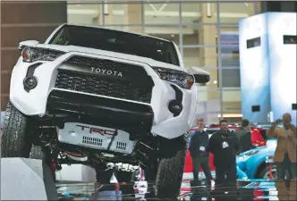  ??  ?? Toyota introduces the 4Runner TRD Pro at the Chicago Auto Show on February 8, 2018 in Chicago, Illinois.
president of the American Internatio­nal Automobile Dealers Associatio­n