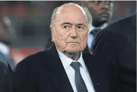 ??  ?? Ex-Fifa president Sepp Blatter.