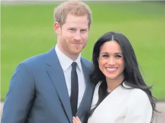  ??  ?? Community volunteer Daniella Timperley from Randalstow­n, and (right) Prince Harry and his bride-to-be Meghan Markle