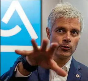  ??  ?? Laurent Wauquiez est à la tête d’Auvergne-Rhône-Alpes depuis janvier 2016.