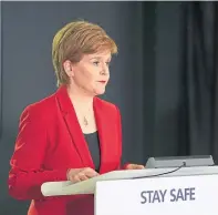  ??  ?? Nicola Sturgeon has reintroduc­ed restrictio­ns