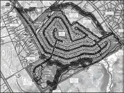  ??  ?? This site plan shows the 356-home subdivisio­n proposed in southeaste­rn Gwinnett.