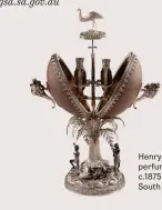  ??  ?? Henry Steiner’s perfume-bottle holder, c.1875 Art Gallery of South Australia.