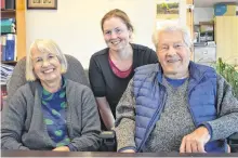  ?? ASHLEY THOMPSON PHOTOS ?? Louise Endres, Perfect Berries Ltd. quality assurance manager Beth McPhee and company president Henry Endres all have a hand in the successful operations at Aylesford’s Cranberry Acres.