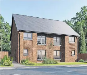  ?? ?? New homes The Barrhead developmen­t will look fantastic when it’s finished