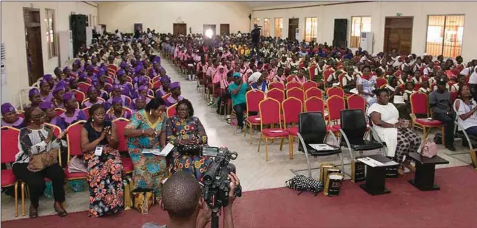  ??  ?? Cross section of participan­ts at The Girl Child Empowermen­t Program