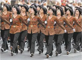 ?? REUTERS ?? El desfile militar en la ciudad de Ho Chi Minh.