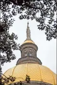  ?? alyssa Pointer ?? The Gold Dome atop the Georgia State Capitol building on the 29th day of the Georgia Legislativ­e session.