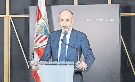  ?? FOTO: ATHLETIC ?? Aitor Elizegi
El presidente del Athletic y su Junta pasan de nuevo el examen de los socios compromisa­rios este domingo en la Asamblea Extraordin­aria