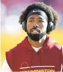  ?? DANIEL KUCIN JR./AP ?? In a major boost to its depth and defense, the Washington Football Team activated starting cornerback Kendall Fuller, shown, starting safety Kam Curl, backup quarterbac­k Kyle Allen and backup linebacker Milo Eifler from the COVID-19 reserve list Friday morning.