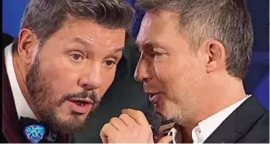  ?? ?? DIÁLOGO. Tinelli y Suar hablaron tras el estreno de “La 1-5/18”. Aseguran que hubo pase de factura por el rating, de ambos lados.