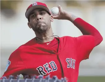  ?? AP FILE PHOTO ?? PRICE: Sox left-hander cranked it up in a bullpen session yesterday in Fort Myers.