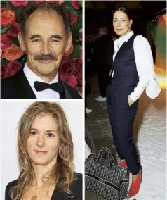  ??  ?? Clockwise from right Sir Mark Rylance recently left the Royal Shakespear­e Company, citing its ties to BP; Yana Peel, former CEO of the Serpentine Galleries; Madeleine Sackler, whose family’s donations to the art world have been criticised