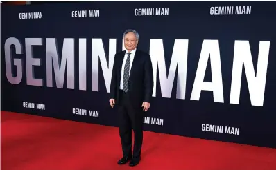  ?? Associated Press ?? ■ Director Ang Lee attends the premiere of "Gemini Man," at the TCL Chinese Theater in Los Angeles.