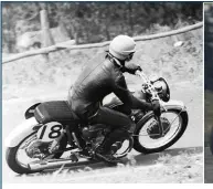  ??  ?? ABOVE Production Race, c1970. Peter Jones on a T500 Suzuki.