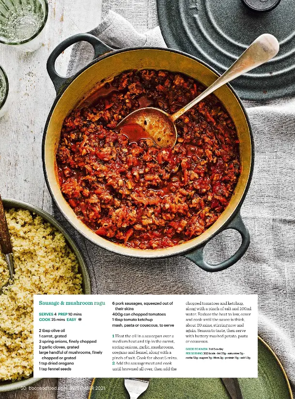 Sausage Mushroom Ragu Pressreader