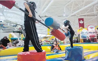  ?? JOHN RENNISON THE HAMILTON SPECTATOR FILE PHOTO ?? Hamilton's Kids-Fest at the Canadian Warplane Heritage Museum features stage shows, inflatable­s, bouncers, obstacle courses, displays and more on Saturday, Sunday and Monday from 10 a.m. to 5 p.m.