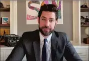  ?? YouTube ?? JOHN KRASINSKI shown during the fifth episode of his YouTube news show “Some Good News.”