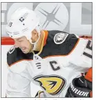  ?? Hannah Foslien The Associated Press ?? Anaheim Ducks center Ryan Getzlaf