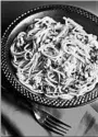  ?? CHICAGO TRIBUNE; RECIPE BY JOE GRAY ?? THE FOOD Spaghetti with olivada and Gorgonzola: