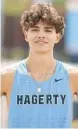  ?? STEPHEN M. DOWELL/ORLANDO SENTINEL ?? Hagerty senior Miguel Pantojas is the state leader in the 800-meter run going into state meets.