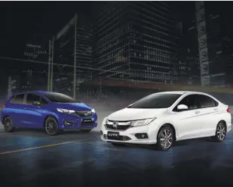  ??  ?? Honda Introduces the City and Jazz Sport Limited Edition Variant