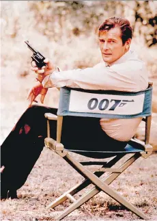  ?? PHOTOS: UNITED ARTISTS ?? British actor Roger Moore takes a break while shooting Live and Let Die in the United States.