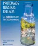  ?? VICAL ?? Las imágenes se insertan en una botella de vidrio.