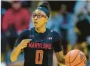  ?? MICHAEL CONROY/AP ?? Shyanne Sellers, shown Jan. 12, matched a career best with 21 points as No. 11 Maryland cruised to a 77-64 victory over Wisconsin on Thursday night.