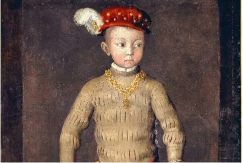  ??  ?? Portrait présumé d’Henri IV enfant (15531610), peinture anonyme du xvie siècle.