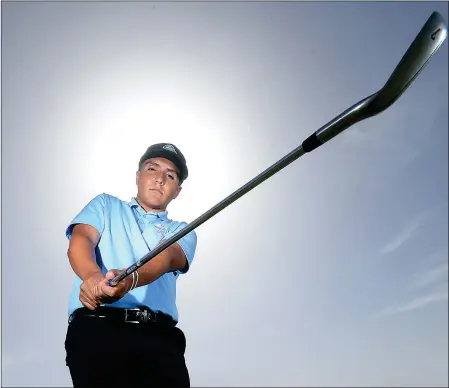  ?? Buy this photo at YumaSun.com PHOTO BY RANDY HOEFT/YUMA SUN ?? GILA RIDGE JUNIOR DAVID RAMIREZ is the 2017-18 Yuma Sun/Yuma Rotary Club Boys Golfer of the Year.